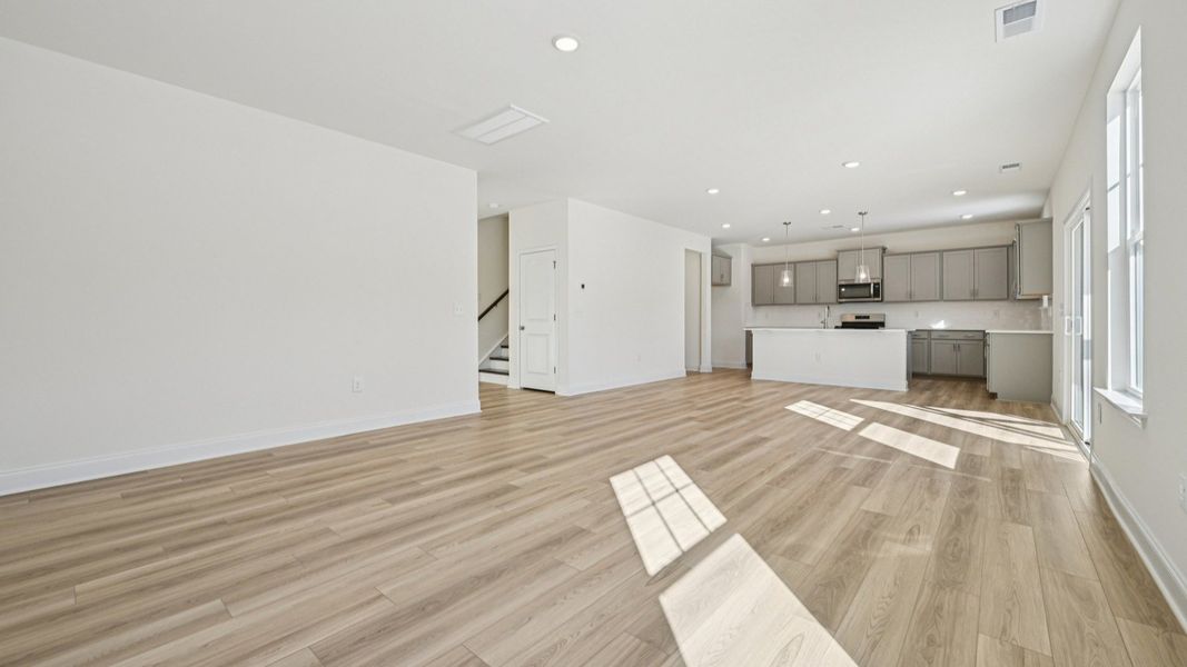 Representative furnished interior of a home built from the Wagener by DRB Homes in Station Pointe, Angier (Image 8).