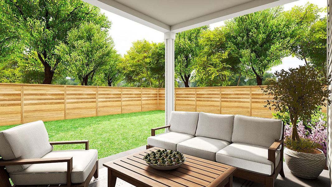 Representative furnished interior of a home built from the Bluebonnet by Tri Pointe Homes in Terrace Collection at Harvest, Argyle (Image 18).