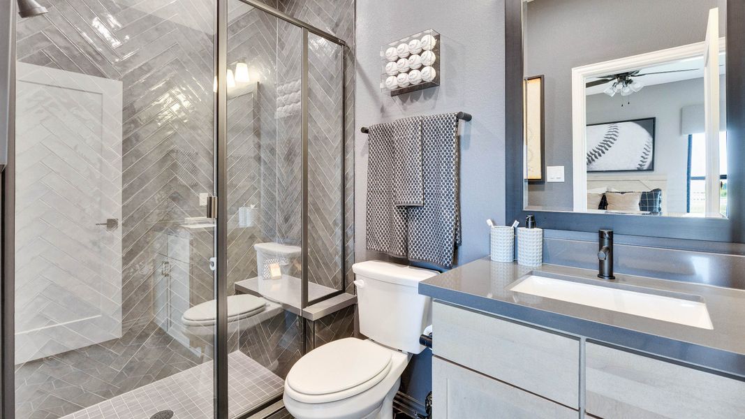 Representative furnished interior of a home built from the Elm by Brightland Homes in Southern Pointe, College Station (Image 23). Representative furnished interior of a home built from the Elm by Brightland Homes in Southern Pointe, College Station (Image 23).