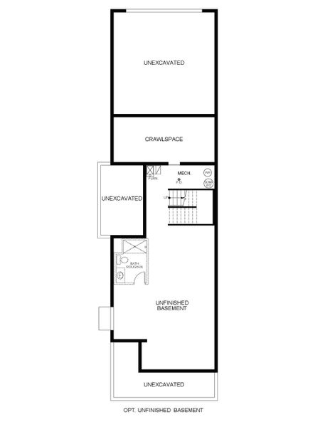 Optional Unfinished Basement