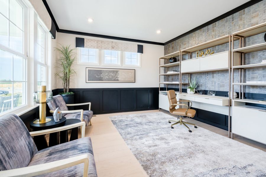 Representative furnished interior of a home built from the Clay by Fischer Homes in Veranda Manor, Canton (Image 8).