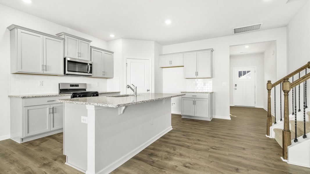Furnished interior view inside a new home in Cambridge Park, Mebane (Image 4). Furnished interior view inside a new home in Cambridge Park, Mebane (Image 4).