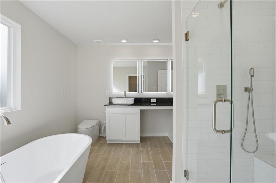 Furnished interior view inside a new home in Crossvine Village, LaGrange (Image 7).