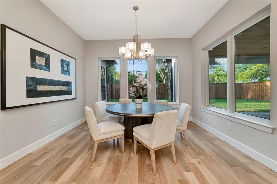 Furnished interior view inside a new home in , Dallas (Image 5).