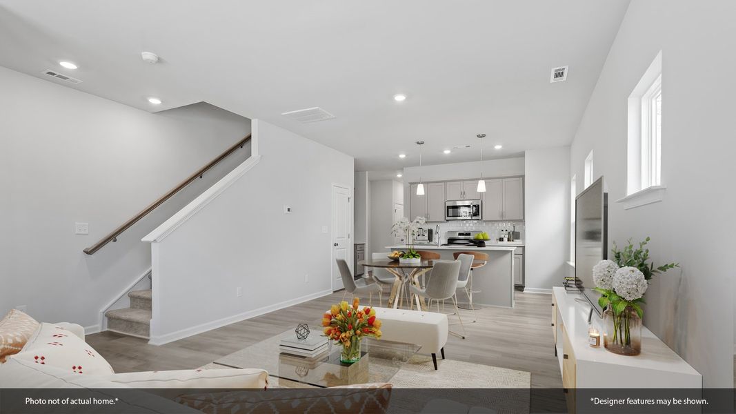 Furnished interior view inside a new home in Renaissance at White Oak, Garner (Image 6).