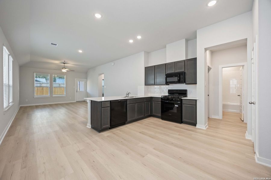 Furnished interior view inside a new home in Red Hawk Landing, San Antonio (Image 6).