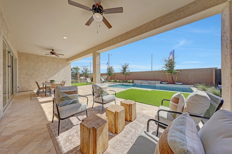 Representative exterior details of a home built from the Crimson by Mattamy Homes in Miravida, Surprise (Image 25).