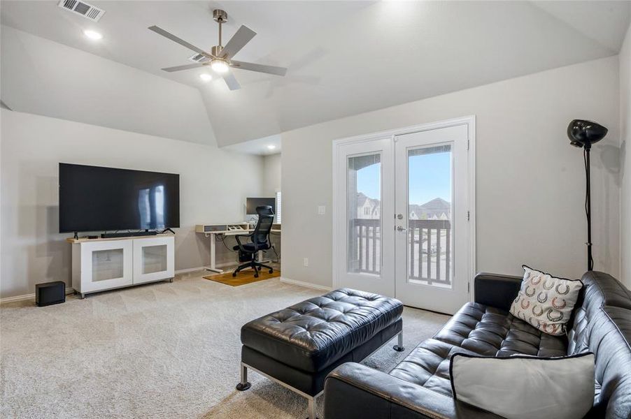 Furnished interior view inside a new home in , Providence Village (Image 17). Furnished interior view inside a new home in , Providence Village (Image 17).