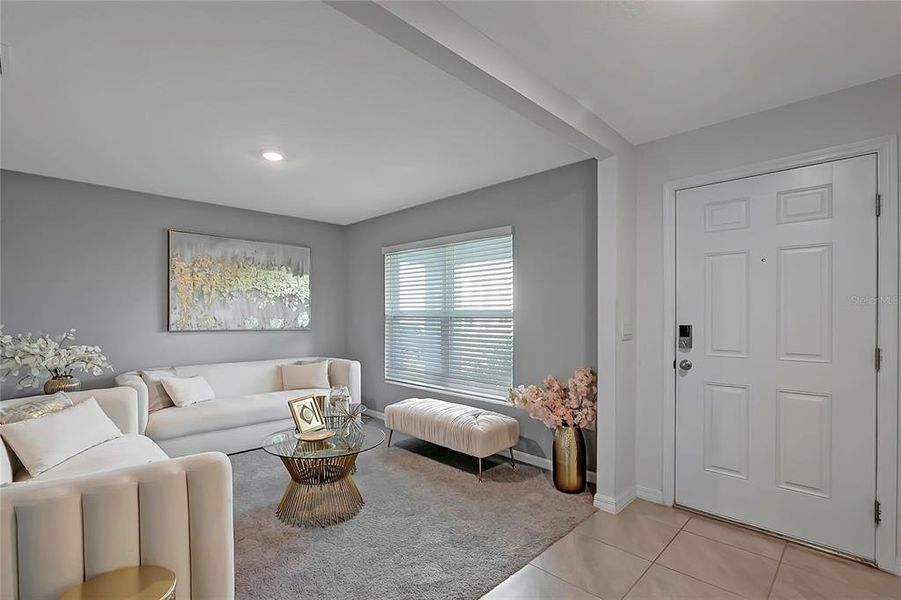 Furnished interior view inside a new home in , Tampa (Image 7). Furnished interior view inside a new home in , Tampa (Image 7).