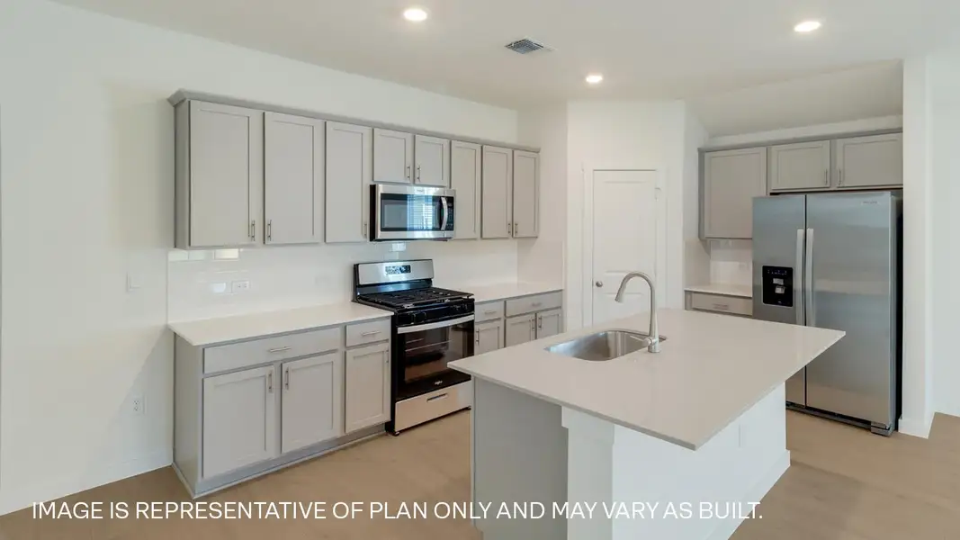 Furnished interior view inside a new home in Trails at Wildhorse, Austin (Image 4).
