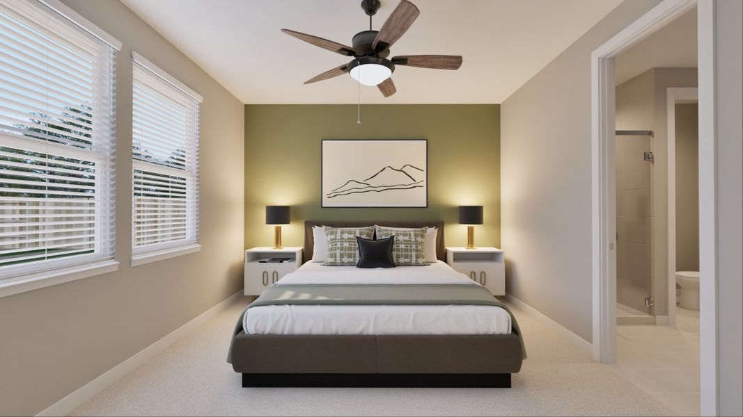 Representative furnished interior of a home built from the Lakeway by Tricoast Homes in La Segarra 40', Brookshire (Image 36).