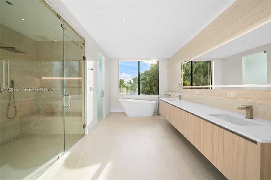 Furnished interior view inside a new home in , South Miami (Image 15).