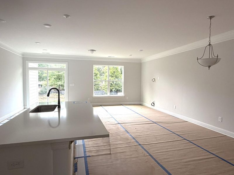 In-progress construction of a new home in Harrisburg Village Townhomes, Harrisburg, NC (Image 8).