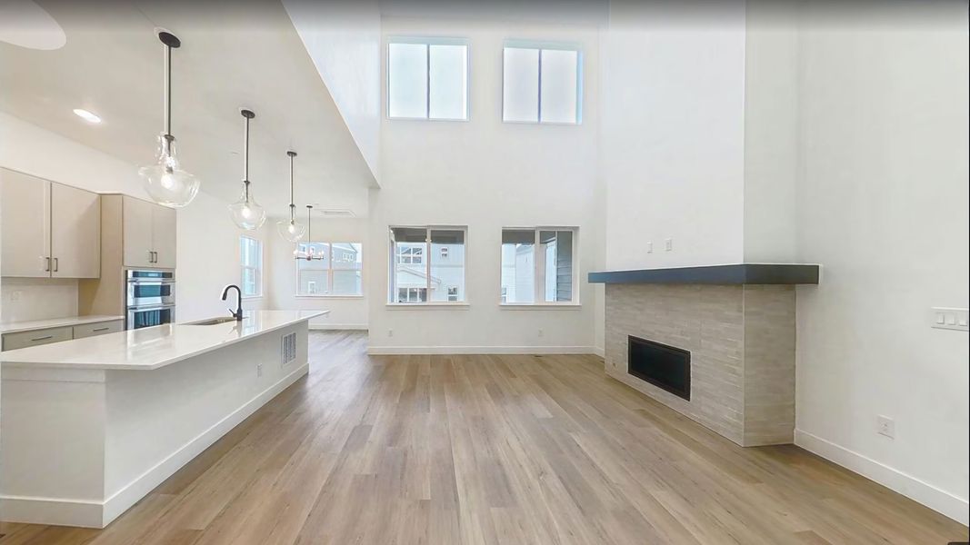 Furnished interior view inside a new home in Dillon Pointe - Journey, Broomfield (Image 49).