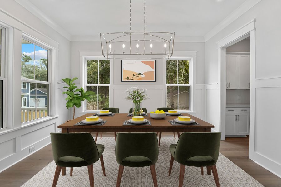 Furnished interior view inside a new home in , Johns Island (Image 10).
