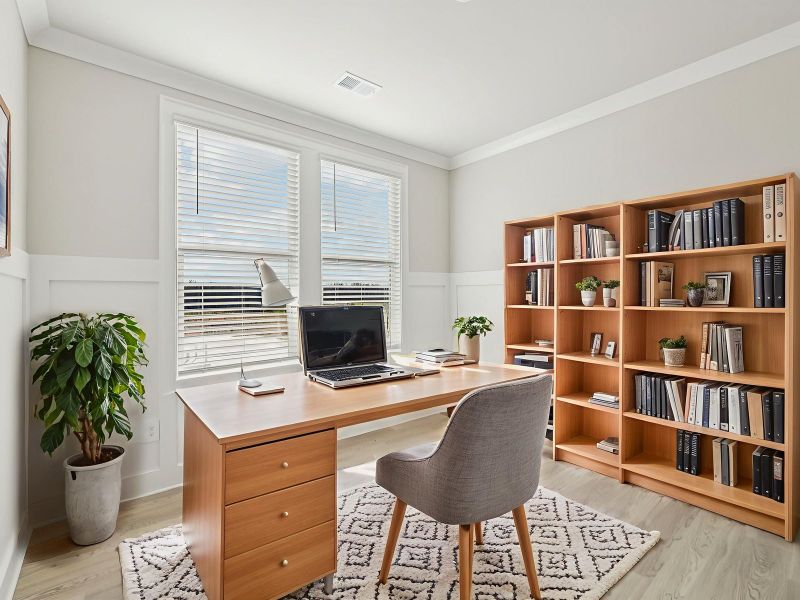 Furnished interior view inside a new home in Vines at Mill Creek - Legacy Series, Braselton (Image 3). Furnished interior view inside a new home in Vines at Mill Creek - Legacy Series, Braselton (Image 3).