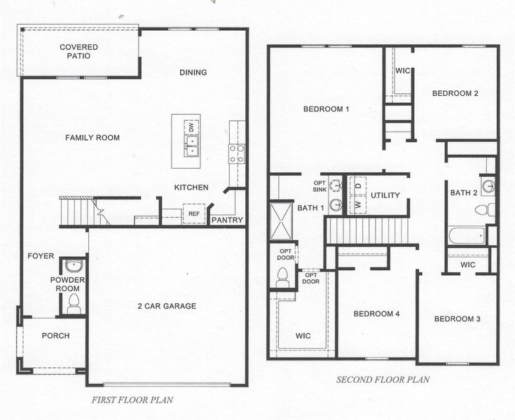 2D floor plan layout of this home in Presswoods, Splendora, TX (Image 3).