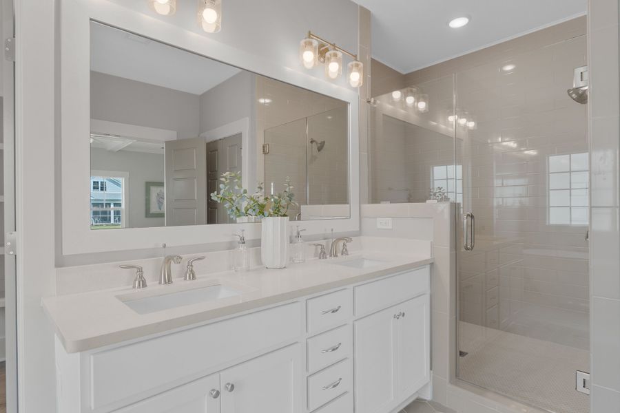 Representative furnished interior of a home built from the Scout by Bill Clark Homes in Sidbury Landing, Wilmington (Image 86).