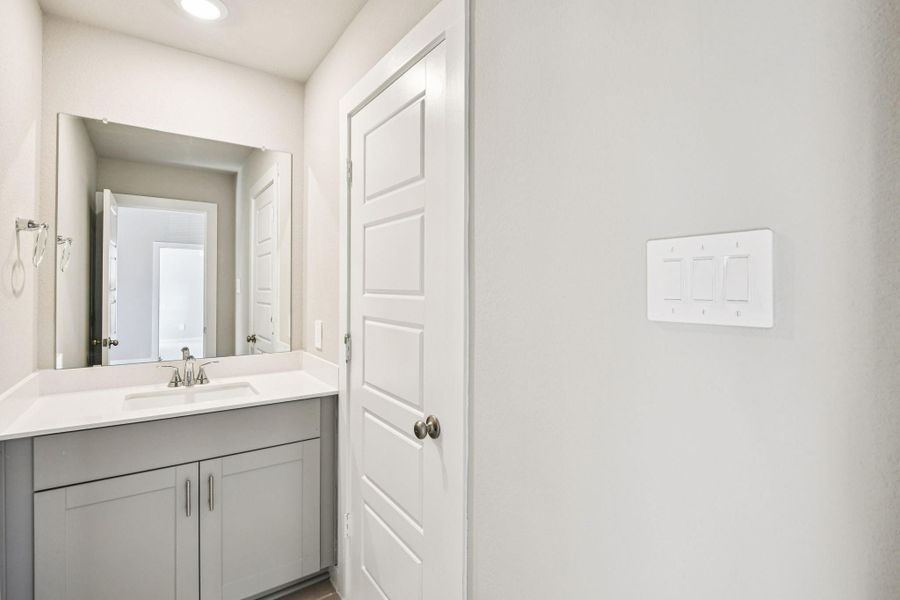 Furnished interior view inside a new home in Pine Lake Cove - Premier Series, Montgomery (Image 9).