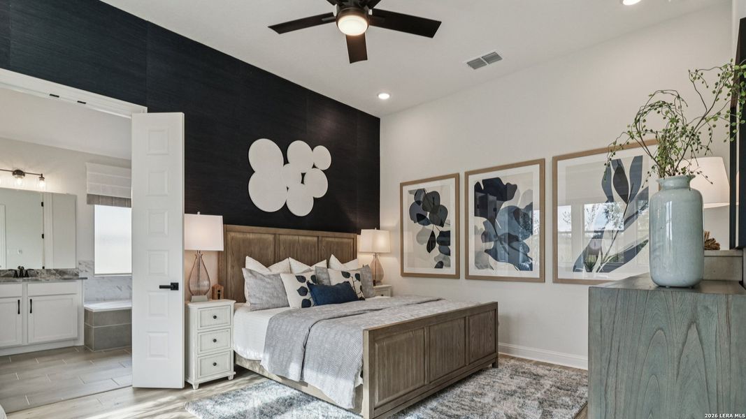 Furnished interior view inside a new home in The Crossvine, Schertz (Image 22). Furnished interior view inside a new home in The Crossvine, Schertz (Image 22).