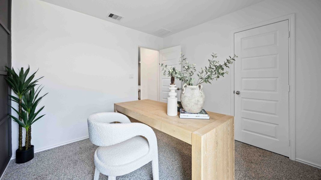 Furnished interior view inside a new home in Garver Heights, Houston (Image 7). Furnished interior view inside a new home in Garver Heights, Houston (Image 7).