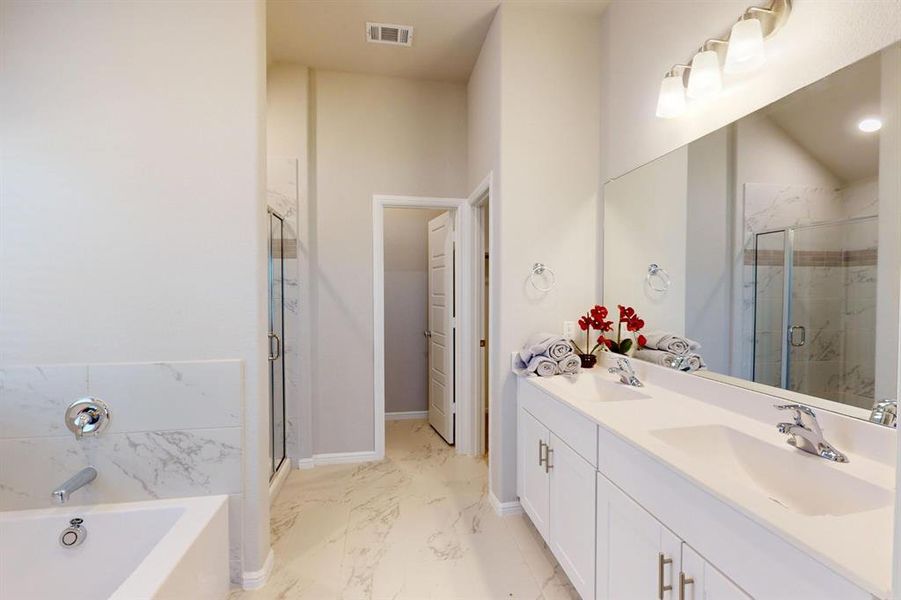 Furnished interior view inside a new home in The Preserve, Justin (Image 7). Furnished interior view inside a new home in The Preserve, Justin (Image 7).