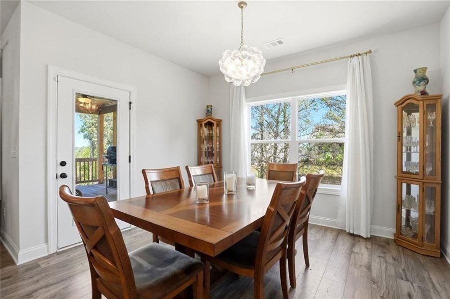 Furnished interior view inside a new home in Calgary Downs, Winder (Image 16).