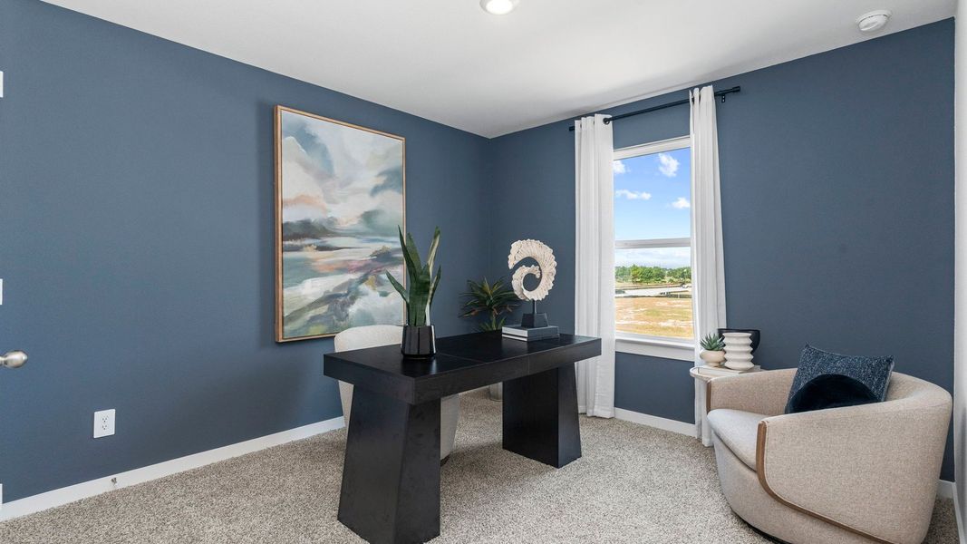 Furnished interior view inside a new home in Villarosa at Tamarron, Katy (Image 8).