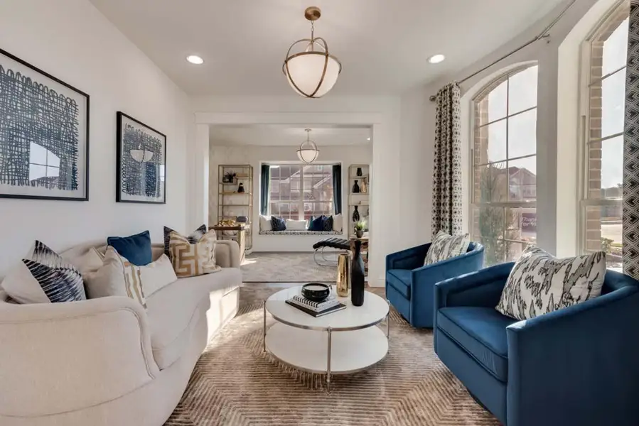 Representative furnished interior of a home built from the Lake Forest by Grand Homes in Grand Oaks, Celina (Image 4).