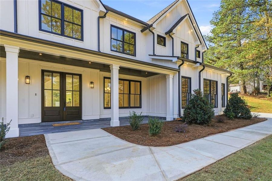 Exterior details and patio area of a home in , Monroe (Image 25).