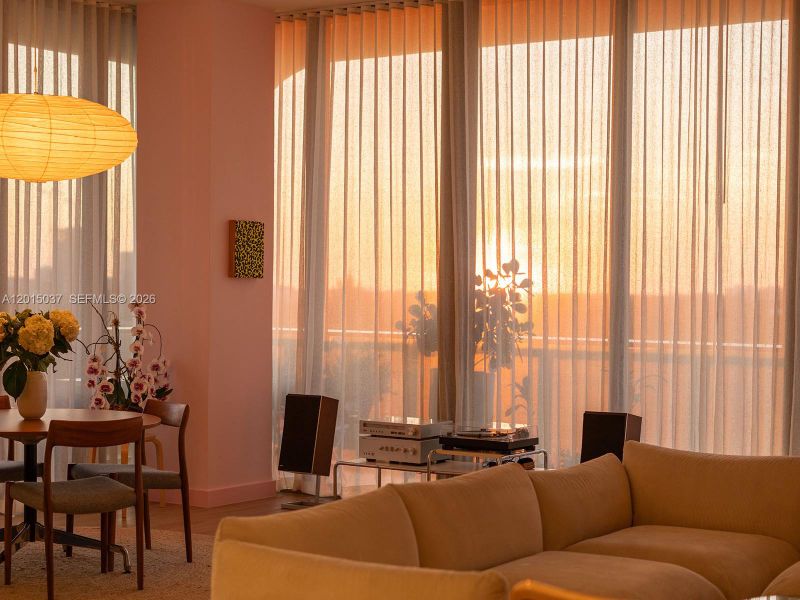 Furnished interior view inside a new home in , Miami (Image 6).