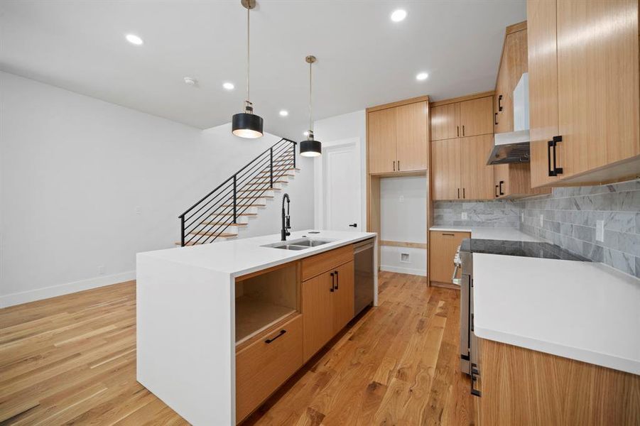 Furnished interior view inside a new home in , Dallas (Image 5).