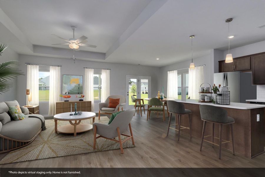 Furnished interior view inside a new home in Jordan Grove, Conway (Image 6). Furnished interior view inside a new home in Jordan Grove, Conway (Image 6).
