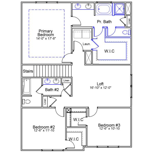 2D floor plan layout of this home in Killians Crossing, Blythewood, SC (Image 3). 2D floor plan layout of this home in Killians Crossing, Blythewood, SC (Image 3).