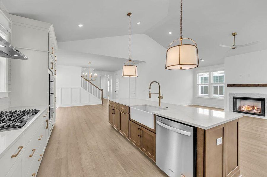 Furnished interior view inside a new home in Central Park, Charleston (Image 5).