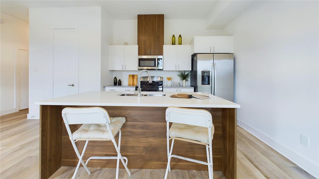 Furnished interior view inside a new home in , Houston (Image 26).