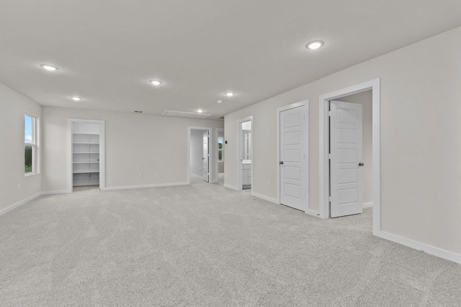 A large empty room. A large empty room.