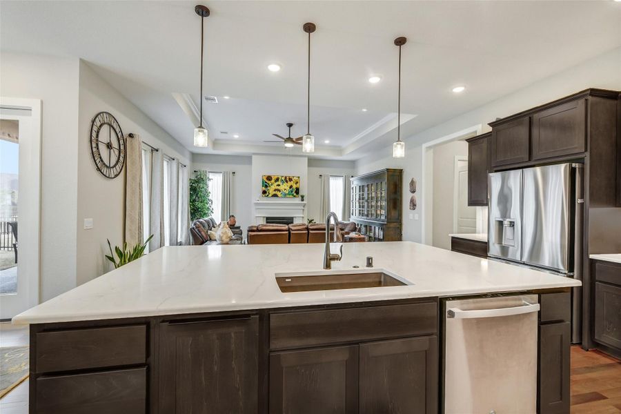 Furnished interior view inside a new home in Chambers Creek, Willis (Image 10).