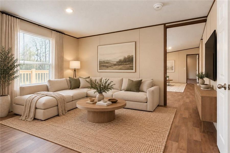 Furnished interior view inside a new home in , Ellijay (Image 9).