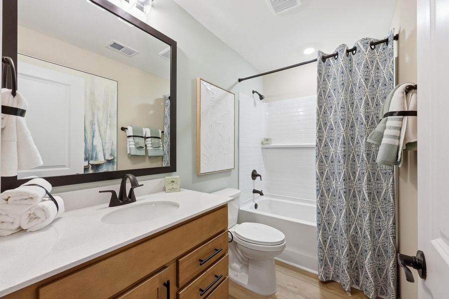 Furnished interior view inside a new home in Westwood Reserve, Conway (Image 26). Furnished interior view inside a new home in Westwood Reserve, Conway (Image 26).