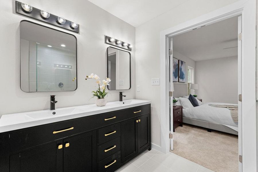Furnished interior view inside a new home in , Dallas (Image 11).