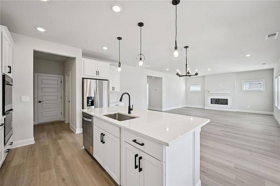 Furnished interior view inside a new home in , Braselton (Image 11).