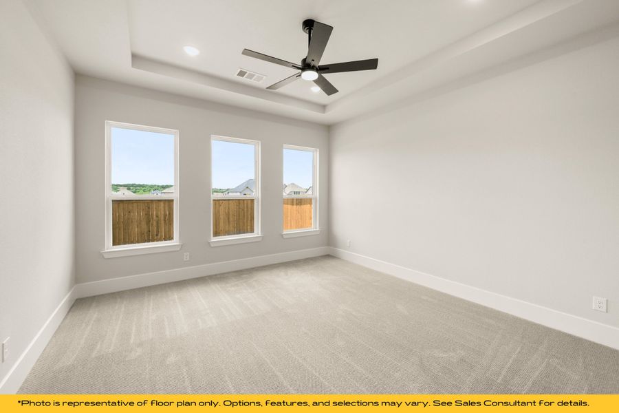 Representative unfurnished interior of a home built from the Taos by Stonefield Homes in Rio Vista at Kelly Ranch, Aledo (Image 20). Representative unfurnished interior of a home built from the Taos by Stonefield Homes in Rio Vista at Kelly Ranch, Aledo (Image 20).