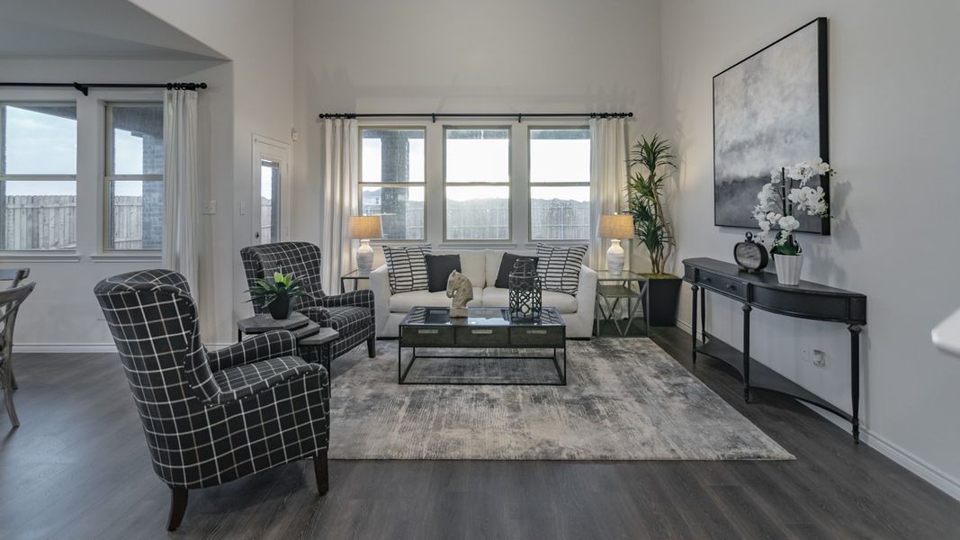 Representative furnished interior of a home built from the Copaiba by D.R. Horton in Windchime, Celina (Image 6).