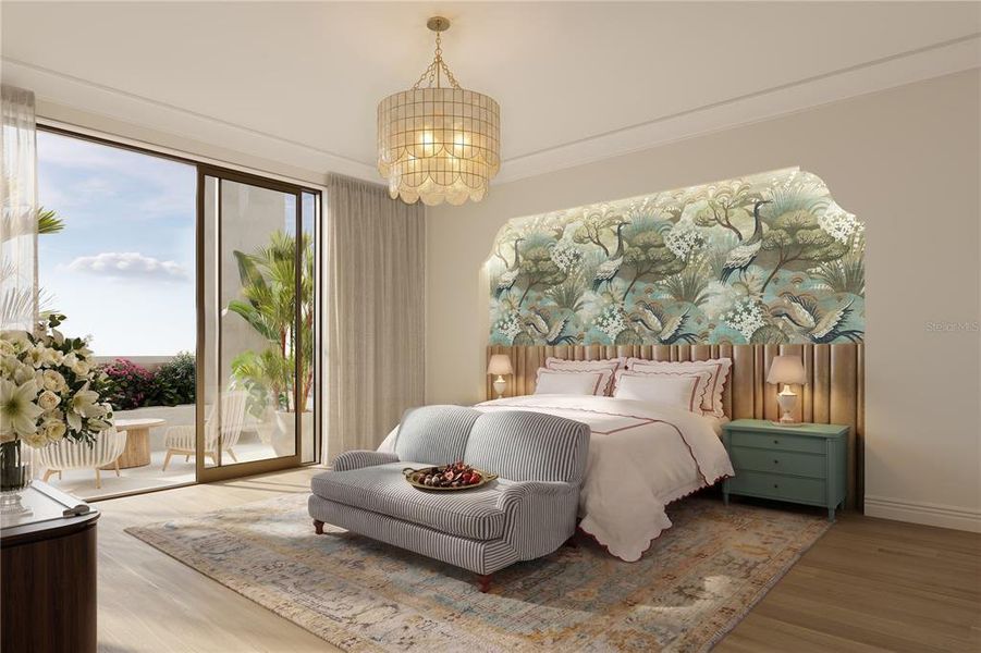 Furnished interior view inside a new home in , Sarasota (Image 15).