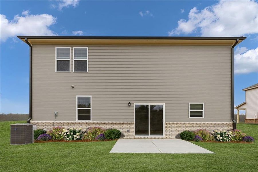Exterior details and patio area of a home in Apalachee Hills, Bethlehem (Image 4).