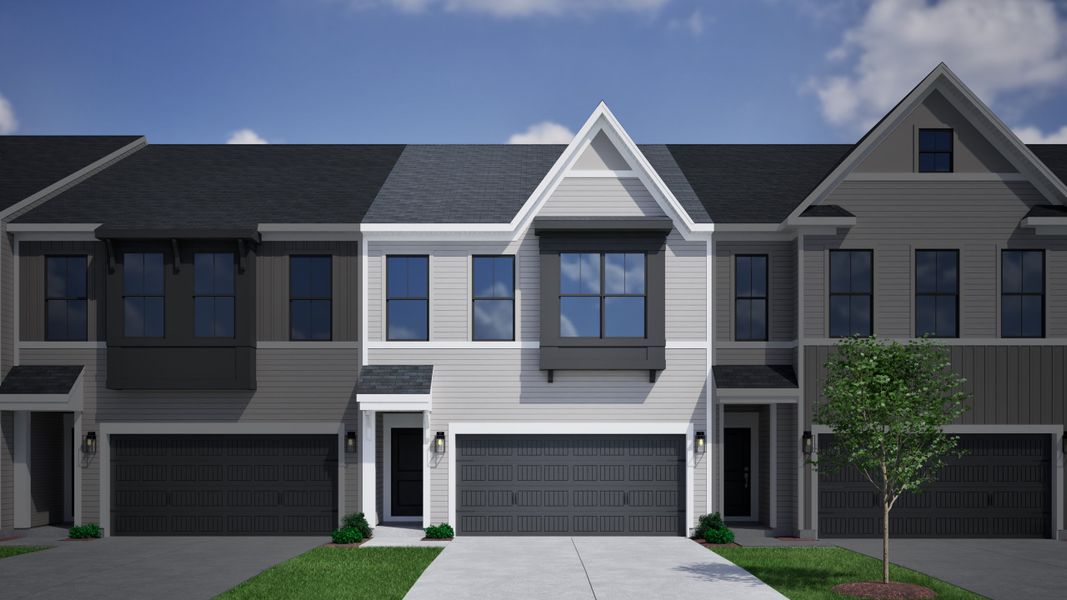 Representative exterior photo of a completed home built from the Mandevilla - Vanguard Collection by Mungo Homes in Jessups Place, Greensboro, NC (Image 13). Representative exterior photo of a completed home built from the Mandevilla - Vanguard Collection by Mungo Homes in Jessups Place, Greensboro, NC (Image 13).