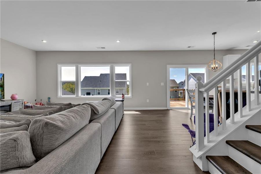 Furnished interior view inside a new home in Twin Lakes, Hoschton (Image 17).
