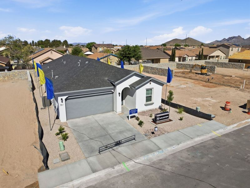 Representative exterior photo of a completed home built from the Santa Rosa by Hakes Brothers in Paseo Del Este, El Paso, TX (Image 2).