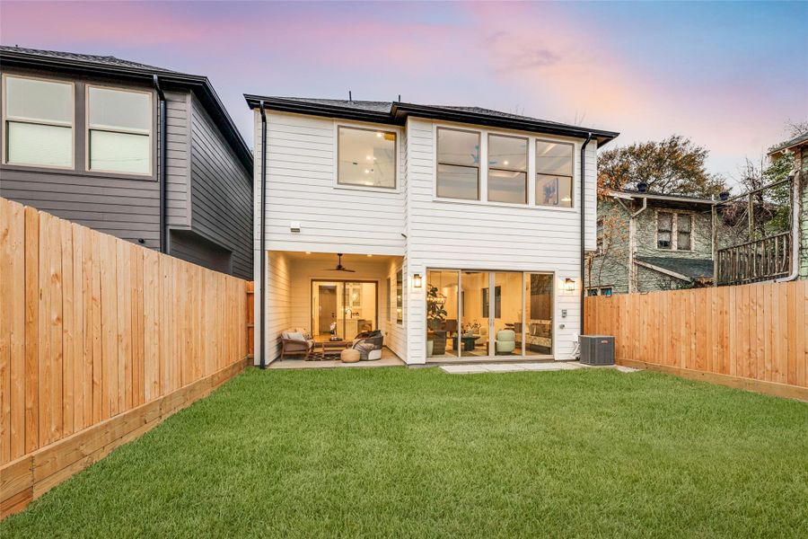 Exterior details and patio area of a home in , Houston (Image 2).